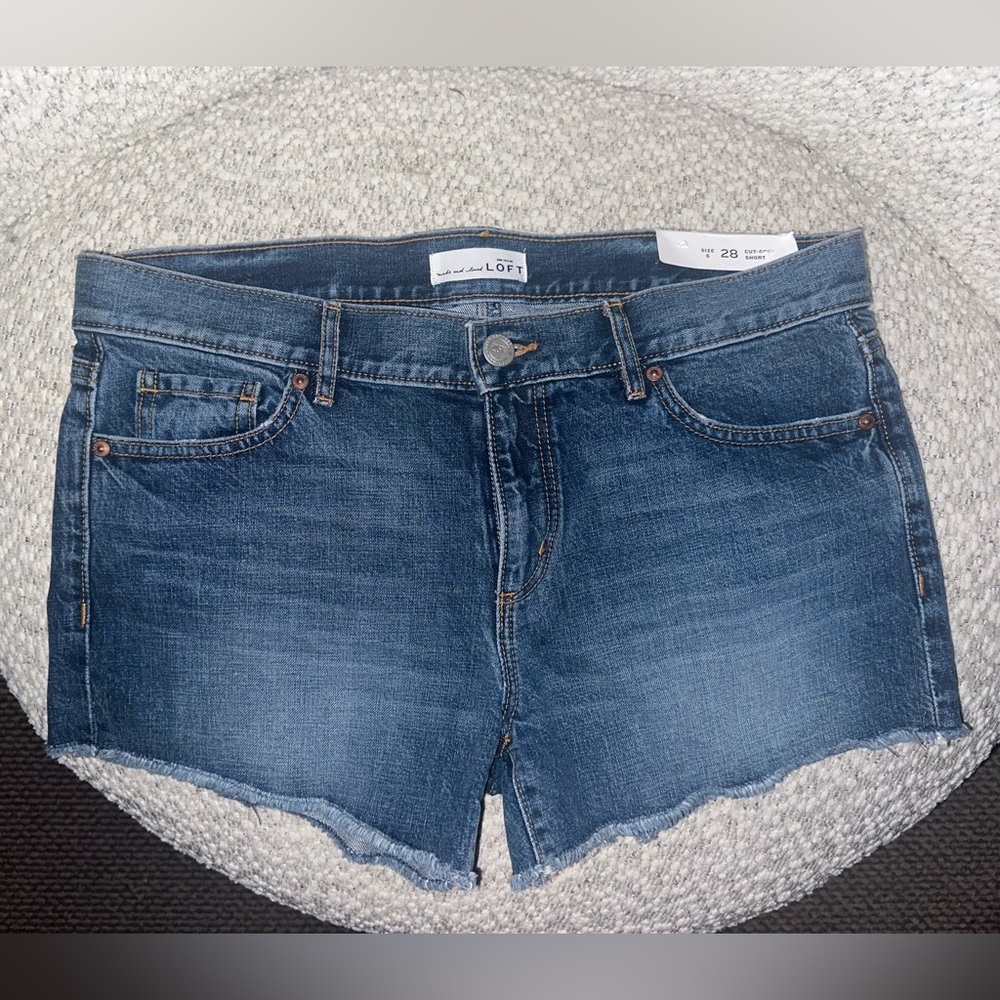 LOFT Cut off Jean Shorts